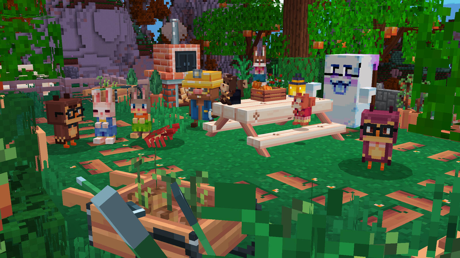 Credits with all of the NPCs